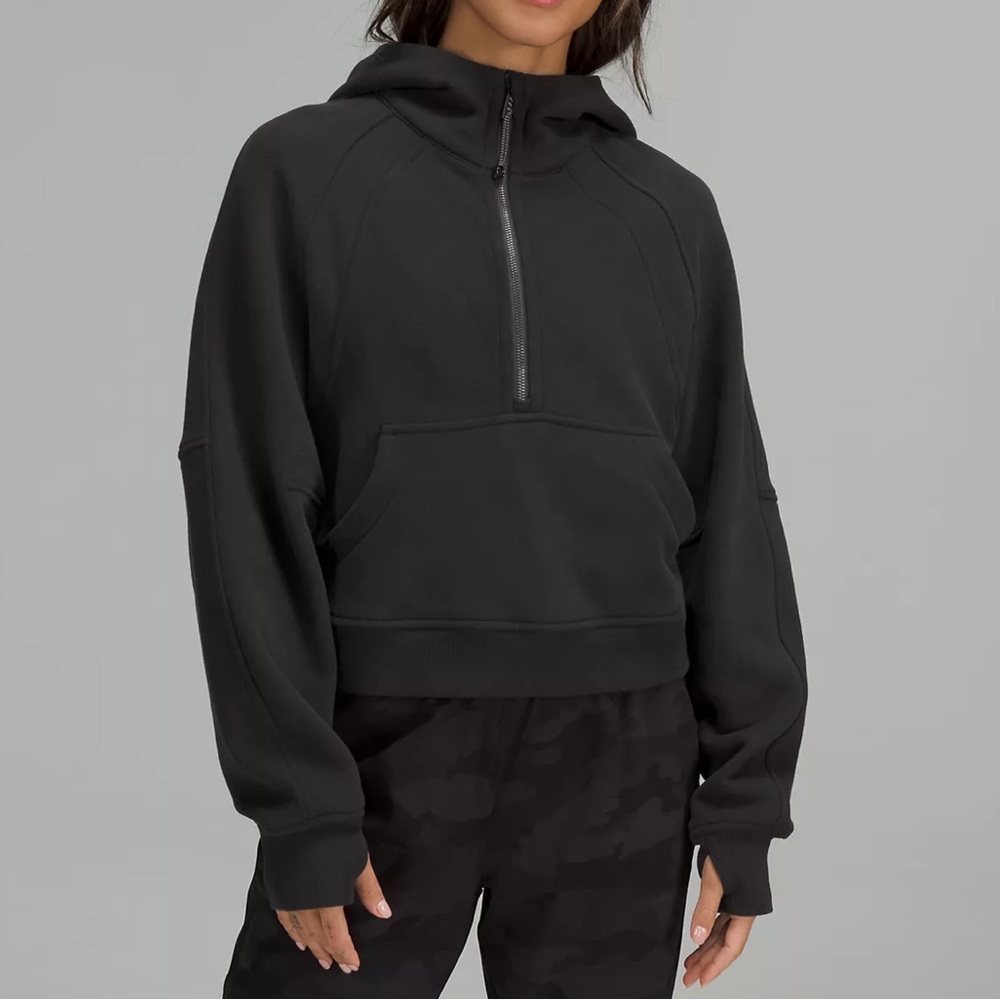 Lululemon Scuba Oversized Half-Zip Hoodie Black XL/XXL